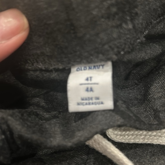 Old Navy Joggers Sweatpants in Gray and Black Dinosaur Design Size 4T - Picture 10 of 13